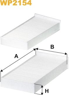 WIX Filters WP2154 - Filtru, aer habitaclu aaoparts.ro