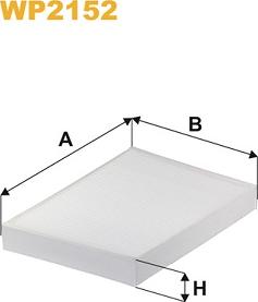 WIX Filters WP2152 - Filtru, aer habitaclu aaoparts.ro