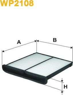 WIX Filters WP2108 - Filtru, aer habitaclu aaoparts.ro
