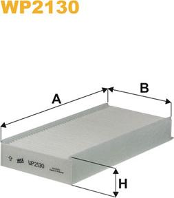 WIX Filters WP2130 - Filtru, aer habitaclu aaoparts.ro