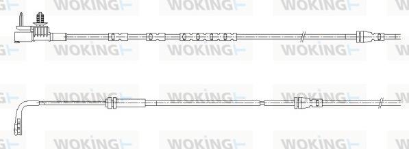 Woking 001195 - Senzor de avertizare,uzura placute de frana aaoparts.ro