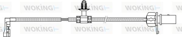 Woking 001166 - Senzor de avertizare,uzura placute de frana aaoparts.ro