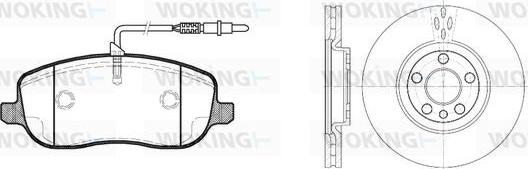 Woking 89793.00 - Set frana, frana disc aaoparts.ro