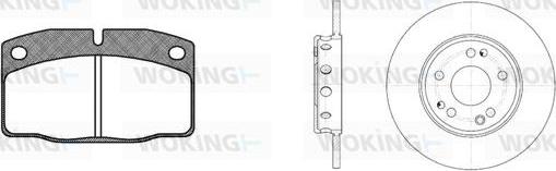 Woking 80013.01 - Set frana, frana disc aaoparts.ro