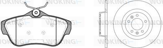 Woking 813993.00 - Set frana, frana disc aaoparts.ro