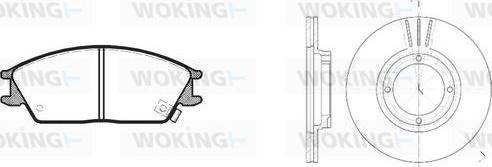 Woking 83243.00 - Set frana, frana disc aaoparts.ro