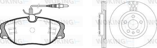 Woking 82053.00 - Set frana, frana disc aaoparts.ro