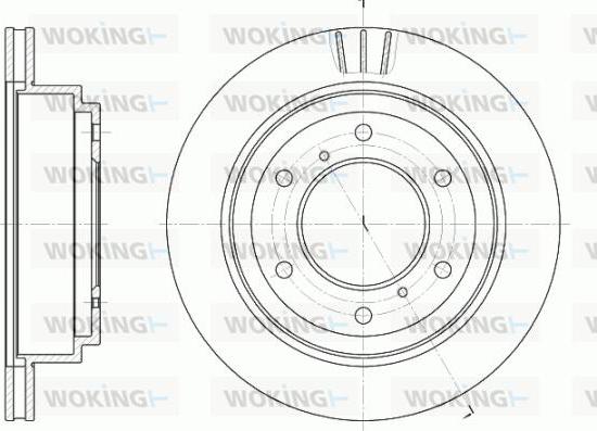 Woking D6955.10 - Disc frana aaoparts.ro
