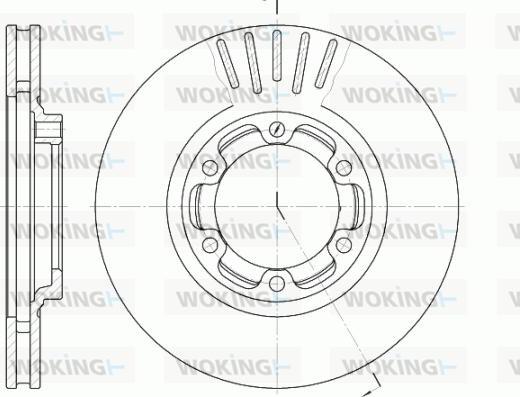 Woking D6952.10 - Disc frana aaoparts.ro