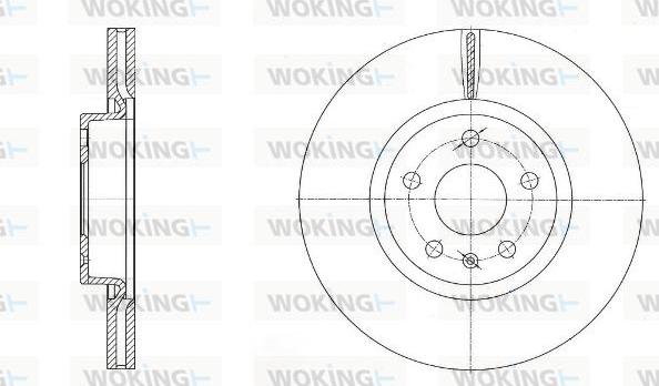 Woking D6972.10 - Disc frana aaoparts.ro