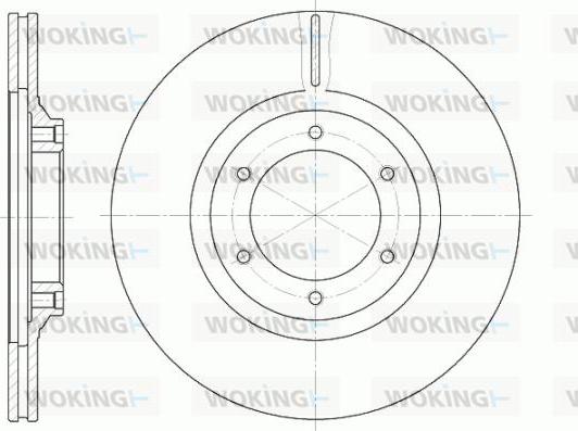Woking D6434.10 - Disc frana aaoparts.ro