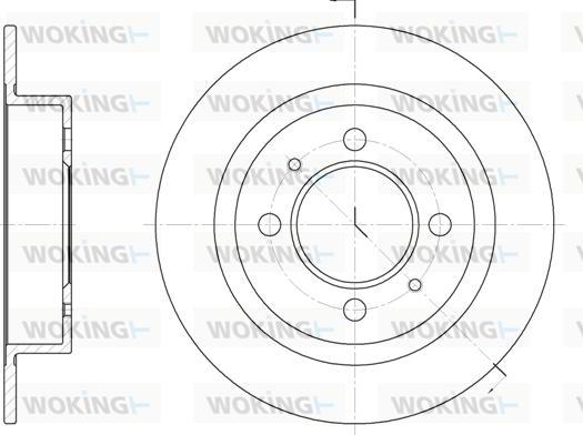 Woking D6424.00 - Disc frana aaoparts.ro