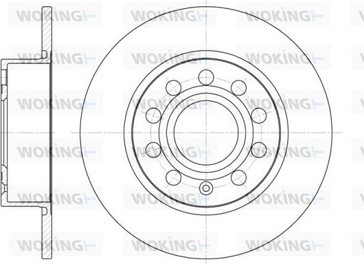 Woking D6649.00 - Disc frana aaoparts.ro