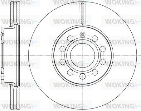 Woking D6648.10 - Disc frana aaoparts.ro
