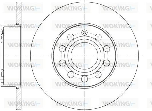 Woking D6650.00 - Disc frana aaoparts.ro