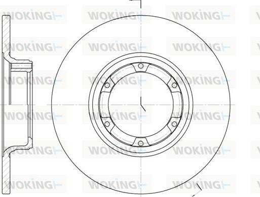 Woking D6033.00 - Disc frana aaoparts.ro