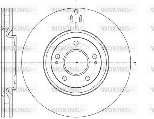 Woking D61957.10 - Disc frana aaoparts.ro