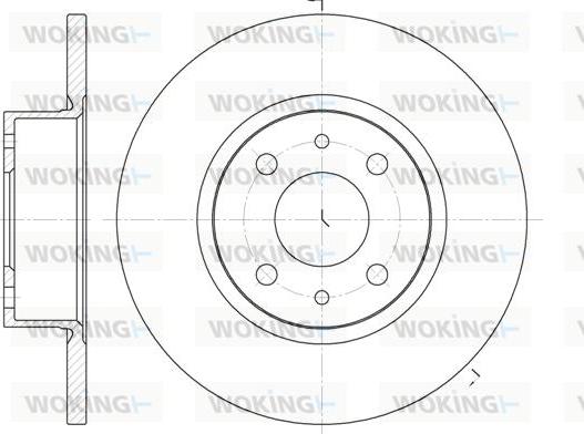 Woking D6192.00 - Disc frana aaoparts.ro