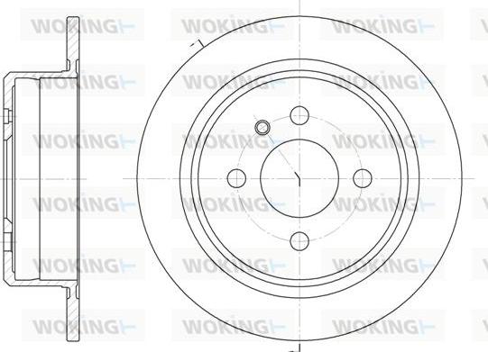 Woking D6197.00 - Disc frana aaoparts.ro
