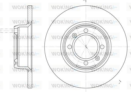 Woking D6142.00 - Disc frana aaoparts.ro