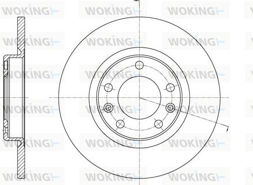 Woking D61555.00 - Disc frana aaoparts.ro