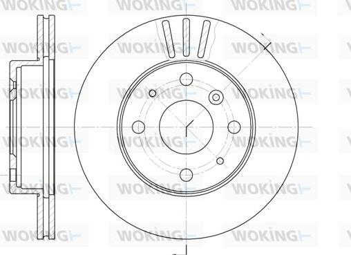 Woking D61095.10 - Disc frana aaoparts.ro