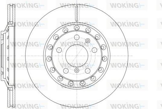 Woking D61155.10 - Disc frana aaoparts.ro