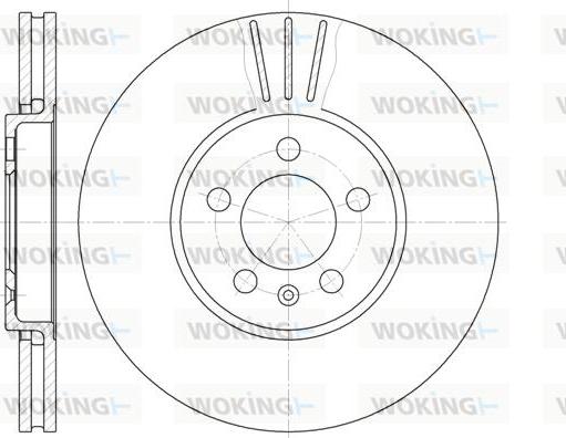 Woking D61860.10 - Disc frana aaoparts.ro