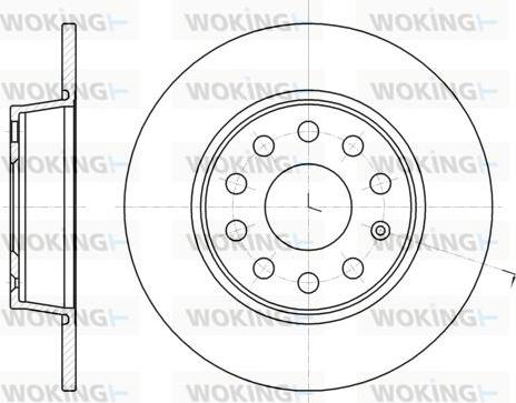 Woking D61340.00 - Disc frana aaoparts.ro