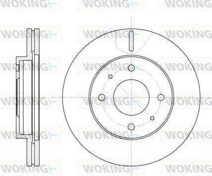 Woking D6391.10 - Disc frana aaoparts.ro