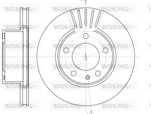 Woking D6357.10 - Disc frana aaoparts.ro