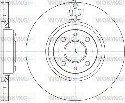 Woking D6316.11 - Disc frana aaoparts.ro