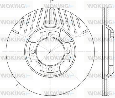 Woking D6381.10 - Disc frana aaoparts.ro