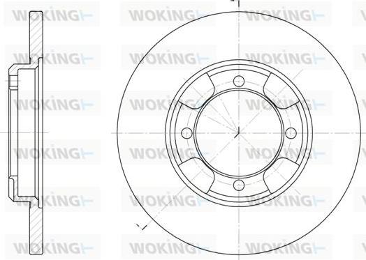 Woking D6388.00 - Disc frana aaoparts.ro