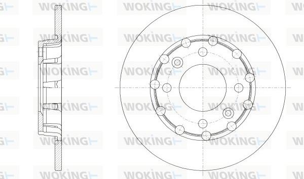 Woking D62539.00 - Disc frana aaoparts.ro