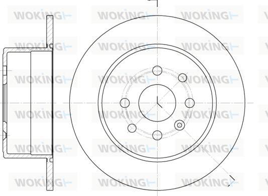 Woking D6252.00 - Disc frana aaoparts.ro
