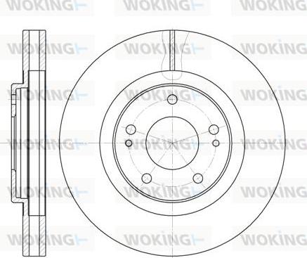 Woking D62002.10 - Disc frana aaoparts.ro