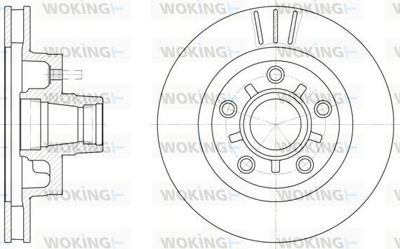 Woking D62019.10 - Disc frana aaoparts.ro