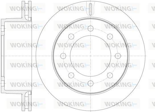 Woking D62015.10 - Disc frana aaoparts.ro