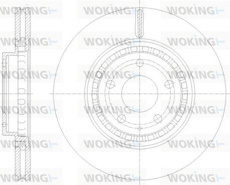 Woking D62116.10 - Disc frana aaoparts.ro
