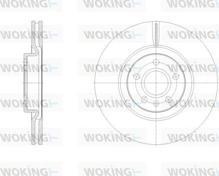 Woking D62129.10 - Disc frana aaoparts.ro