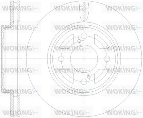 Woking D62120.10 - Disc frana aaoparts.ro