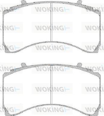 Woking JSA 15793.10 - Set placute frana,frana disc aaoparts.ro