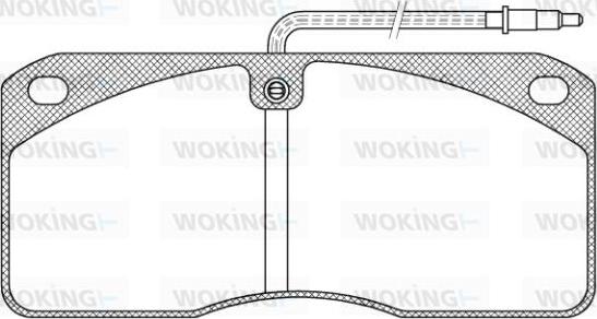 Woking JSA 3783.40 - Set placute frana,frana disc aaoparts.ro