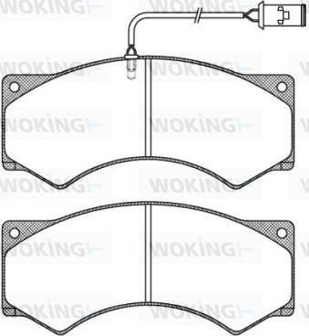 Woking JSA 3773.41 - Set placute frana,frana disc aaoparts.ro