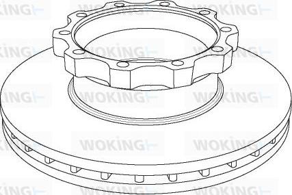 Woking NSA1044.20 - Disc frana aaoparts.ro