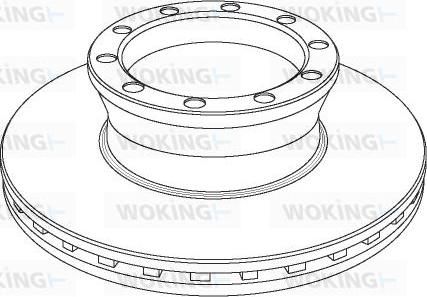 Woking NSA1040.20 - Disc frana aaoparts.ro