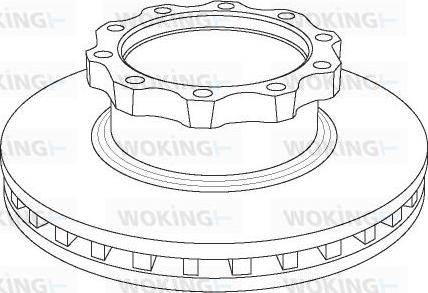 Woking NSA1042.20 - Disc frana aaoparts.ro