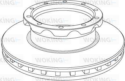 Woking NSA1050.20 - Disc frana aaoparts.ro