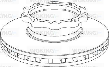 Woking NSA1038.20 - Disc frana aaoparts.ro